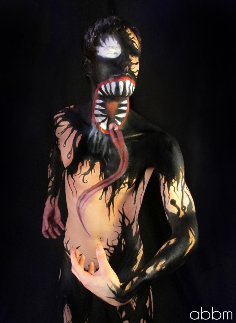 Male model photo shoot of Matthew A Jefferies, body painted by Art By Brandon McGill