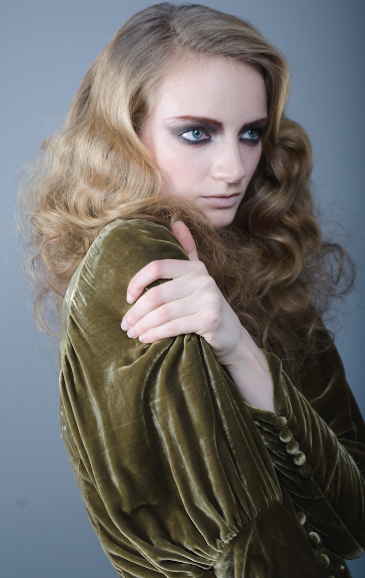 Female model photo shoot of Mariah Hellcat by EJL Studio, hair styled by Andy Tseng, makeup by Aya Ogasawara