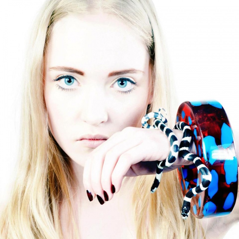 Female model photo shoot of Liron Kliger jewellery in London