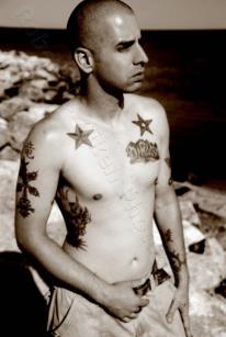 Male model photo shoot of Tattoo Ein