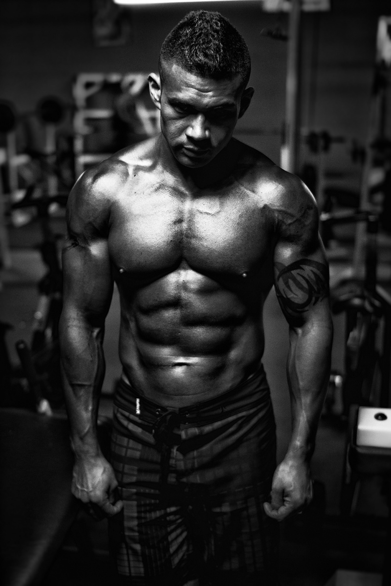Male model photo shoot of Shahiz in E & J Fitness, Miami FL