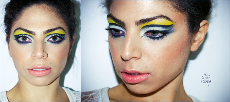 Female model photo shoot of Sumaya Manor and Bianca Obeid, makeup by Sumaya Manor