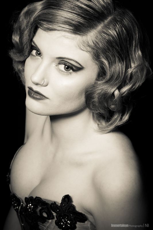 Female model photo shoot of Emma Stroud HairMUA by Nils Bratby in Brighton