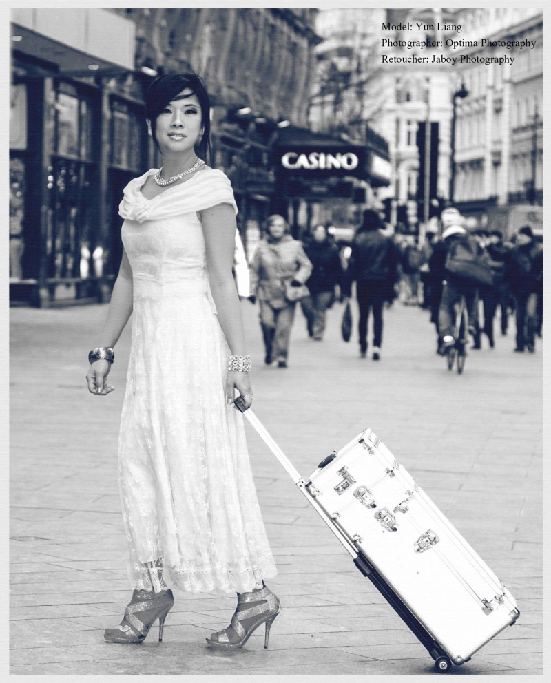 Female model photo shoot of Yun Liang  by Optima Photography in Leicester Square London UK, makeup by Jodie Elizabeth