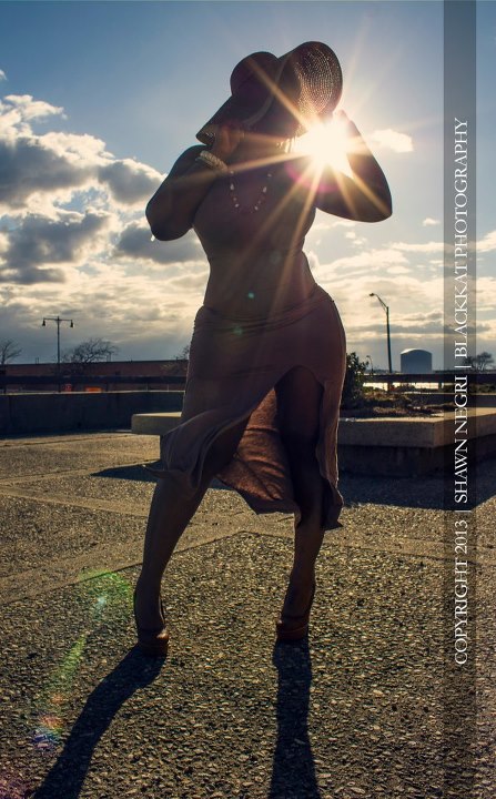 Female model photo shoot of Amiyah Quicks by BlackKat Photography in lynn beach