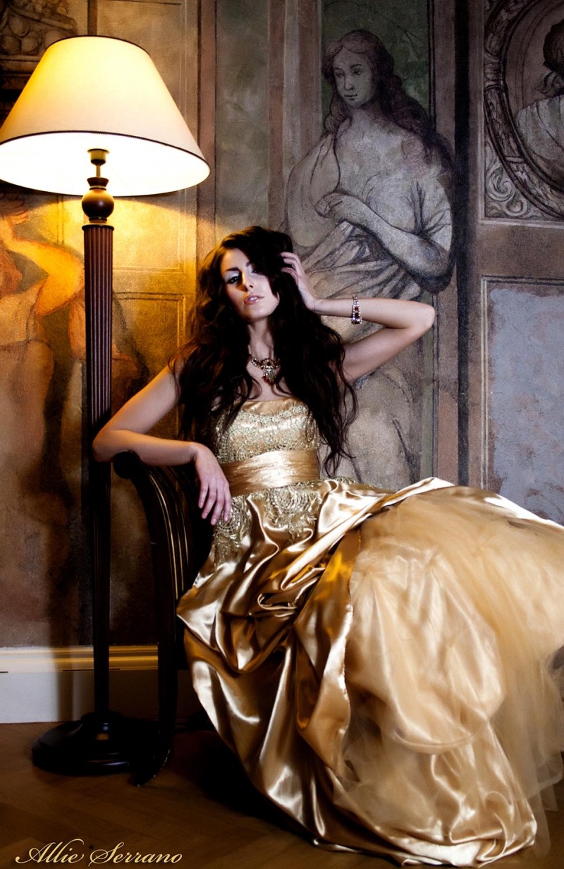 Female model photo shoot of Allie Serrano, makeup by Linda the makeup artist