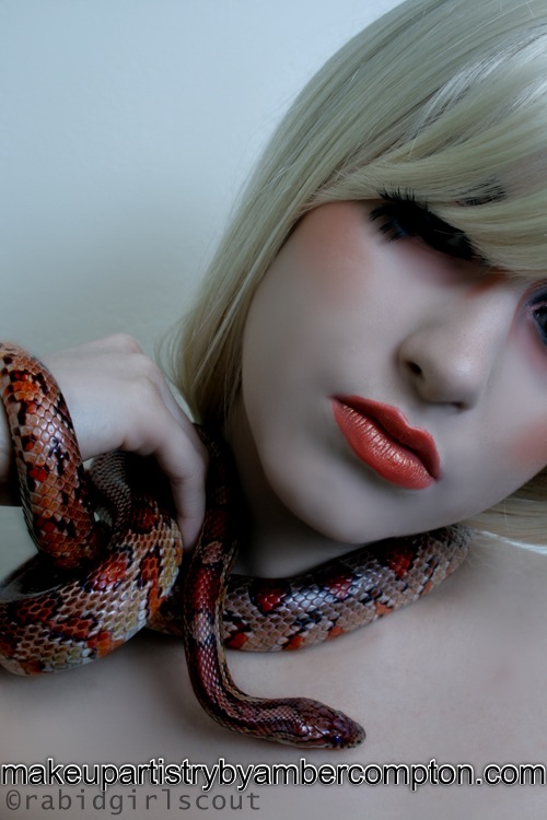 Female model photo shoot of MUA By Amber  by RABID GIRL SCOUT