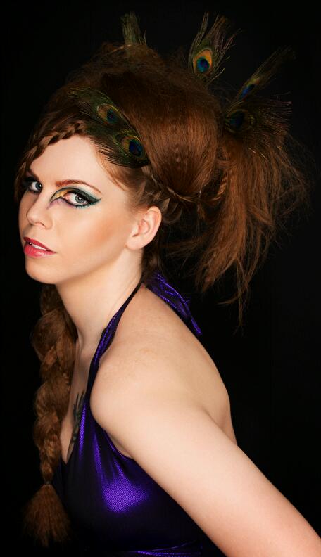 Female model photo shoot of Brettny by K&R Photography, makeup by Breezy Frost