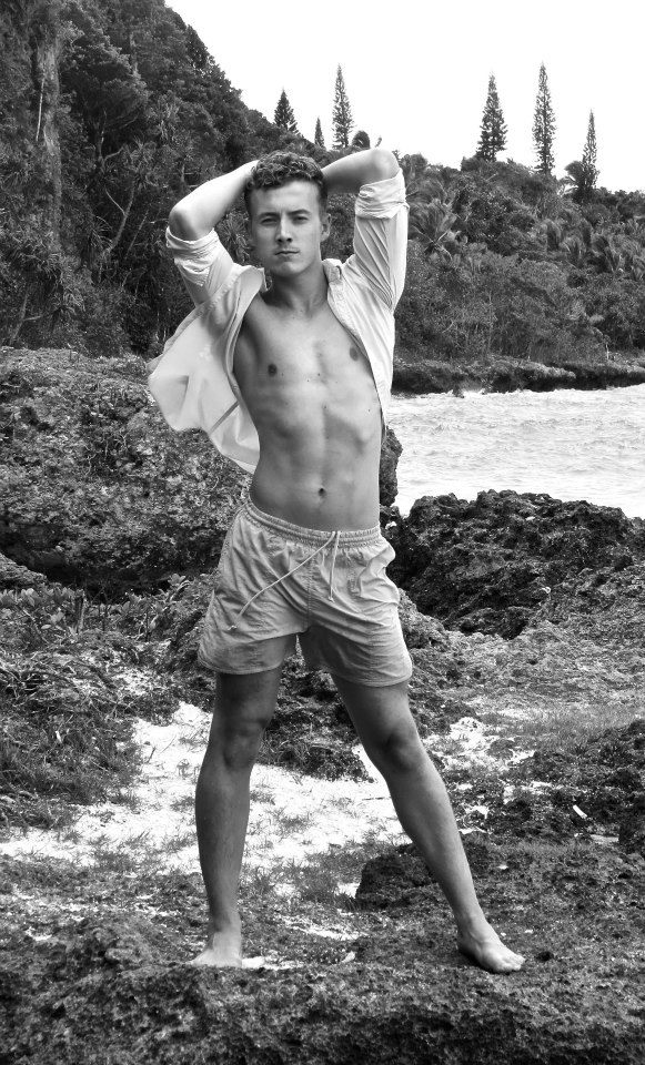 Male model photo shoot of Chris Alexander-Connor in Lifou, New Caledonia
