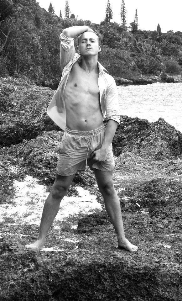 Male model photo shoot of Chris Alexander-Connor in Lifou, New Caledonia