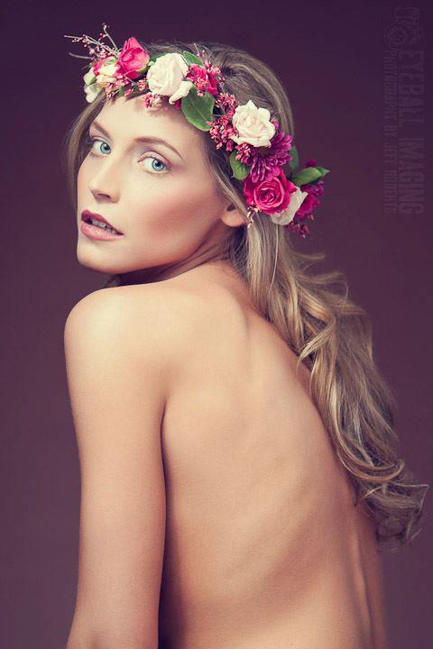 Female model photo shoot of Aphrodite Salon by J E F F R O B E R T S, makeup by Adore Rouge 
