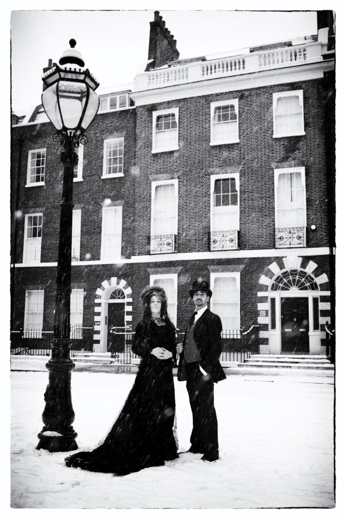 Female model photo shoot of Elle Black UK Model by Gregory Miles Brown in Bedford Square, London
