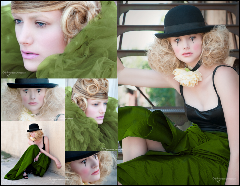 Female model photo shoot of Model Sarah Johnson by MBernal, makeup by Maris Malone Calderon
