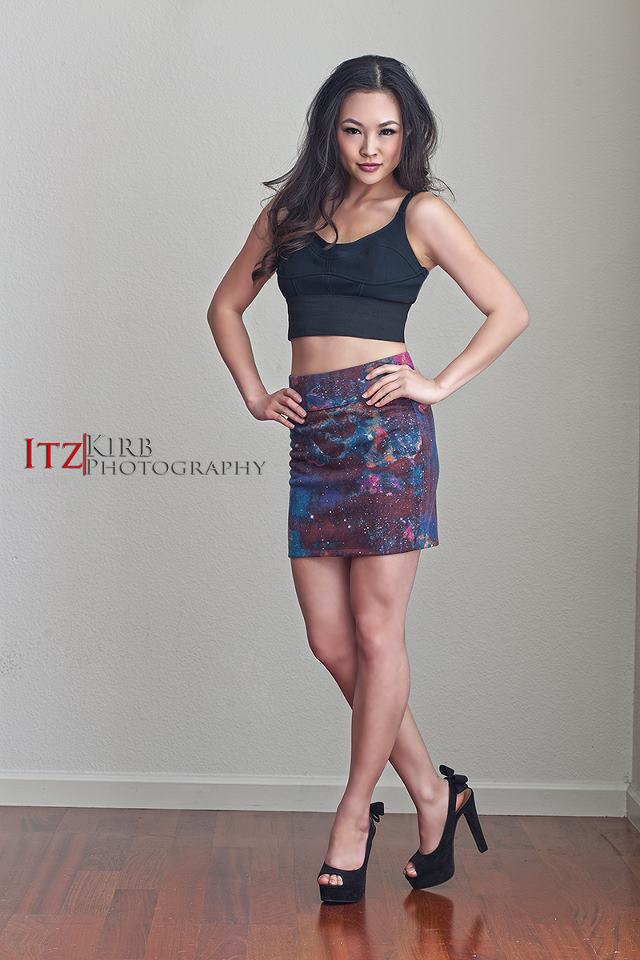 Female model photo shoot of Kai Liu by Itzkirb, makeup by LilyAnn Nguyen