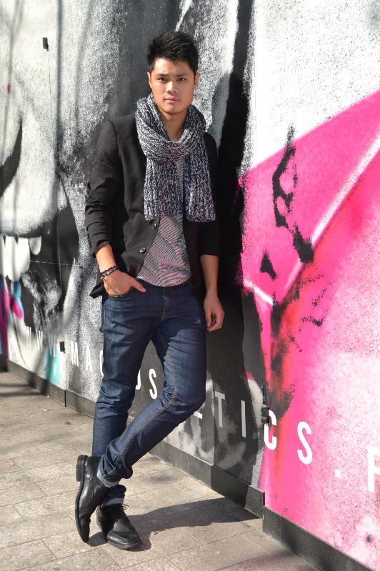 Male model photo shoot of Salvadore Espina in Paris, France