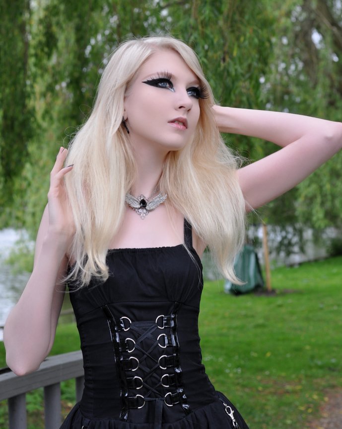 Female model photo shoot of Nocturne Jewelry and Maria Amanda in Denmark