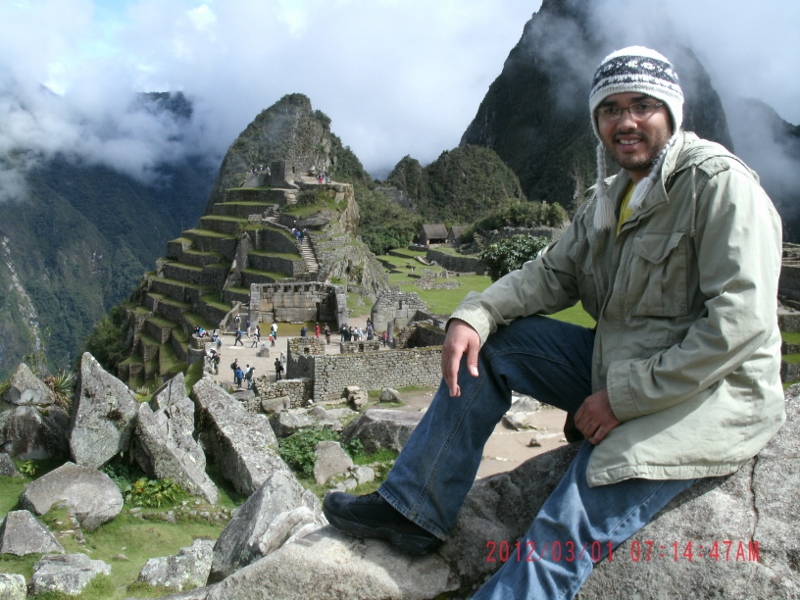 Male model photo shoot of travelinman in Machu Picchu, Peru