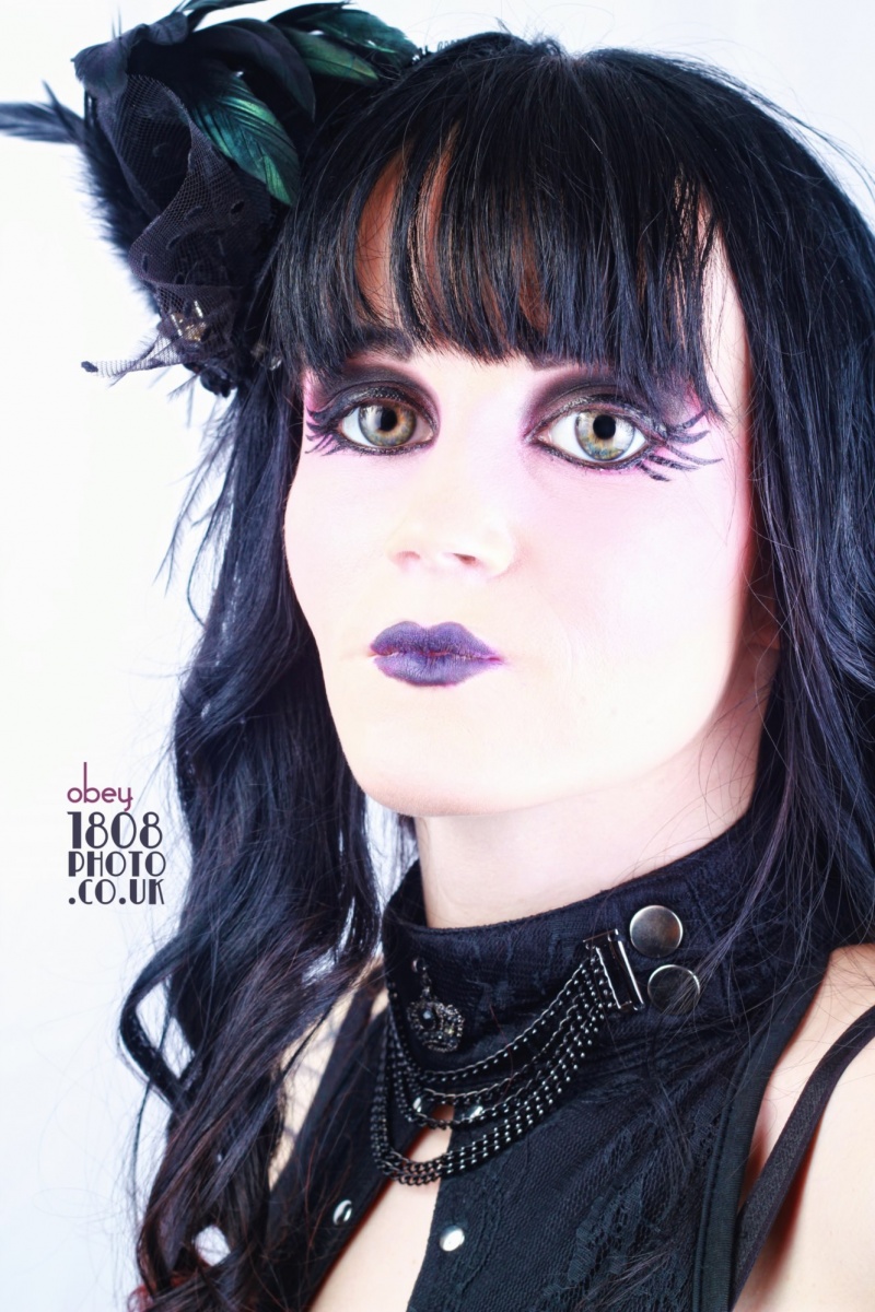 Female model photo shoot of Miss Vixxen by 1808 Photo, makeup by Amber Peck Make Up 