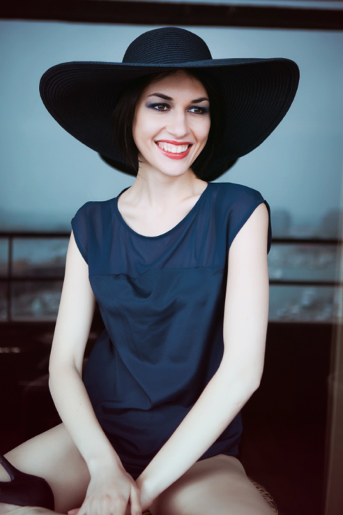 Female model photo shoot of Anna Ish by Polina Rabtseva