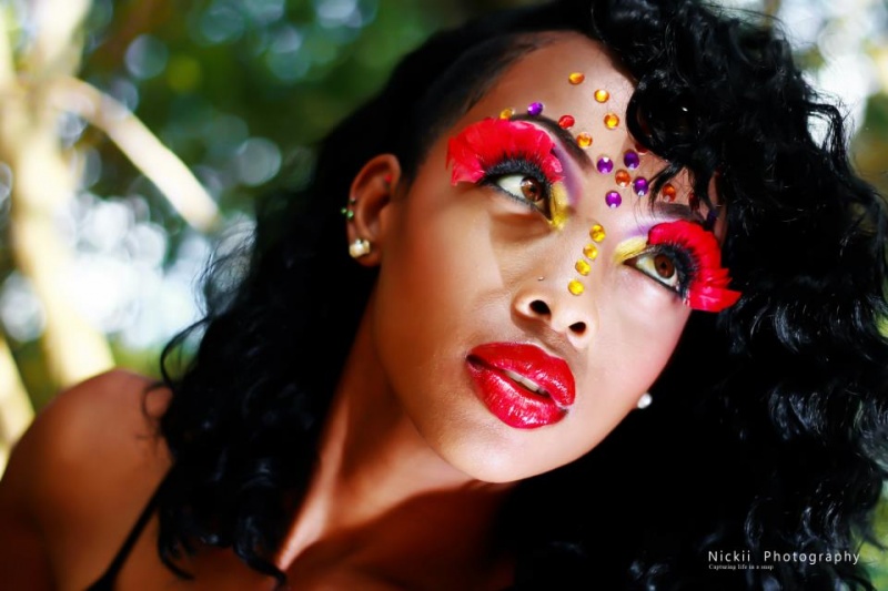 Female model photo shoot of Sue The Makeup Girl in Jamaica