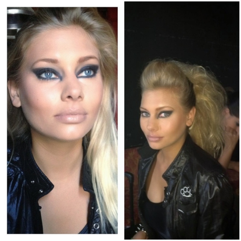 Female model photo shoot of Ellie Martinez Makeup in Downtown Miami