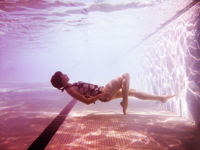 Female model photo shoot of Ali M S in Public Pool