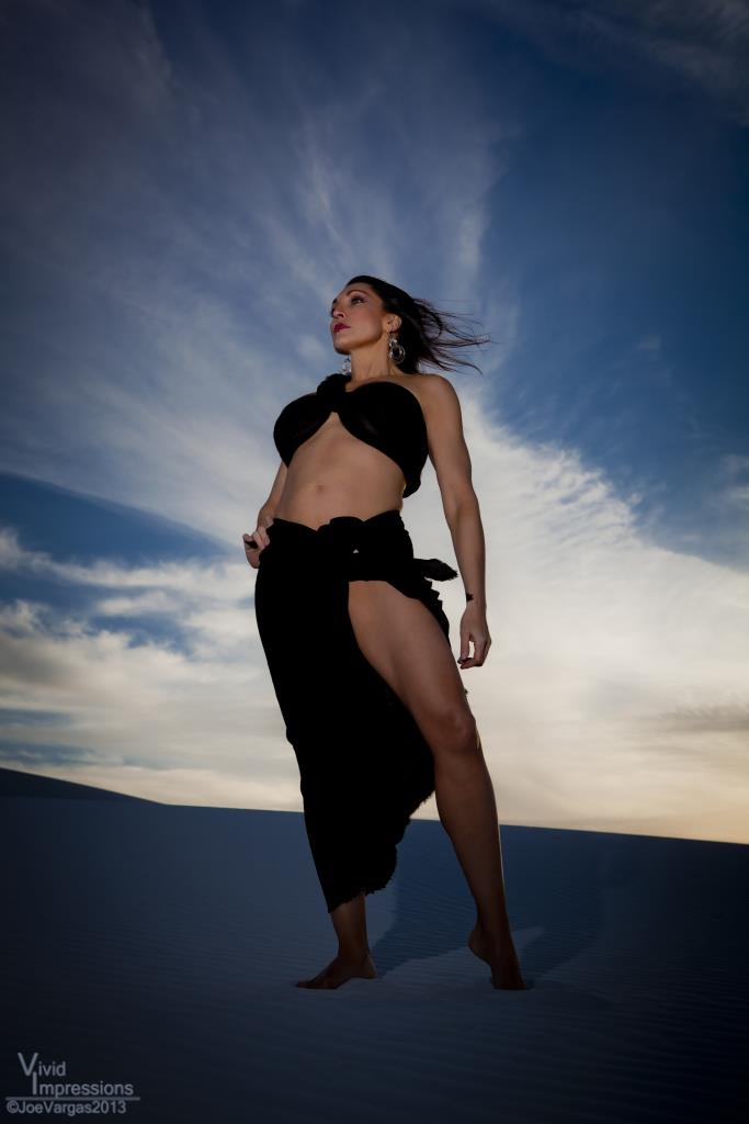 Female model photo shoot of Darla Mae in White Sands National Monument, NM