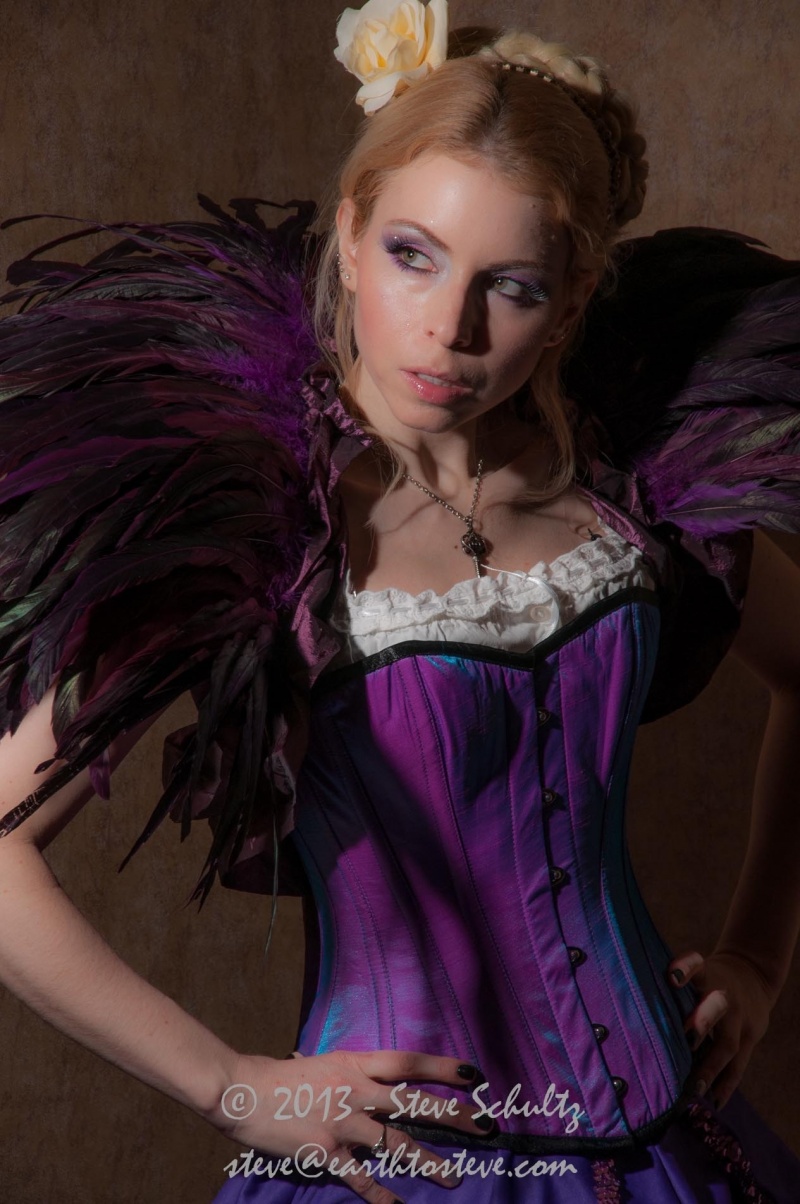 Female model photo shoot of The Corset Girl in Dorian's Parlor