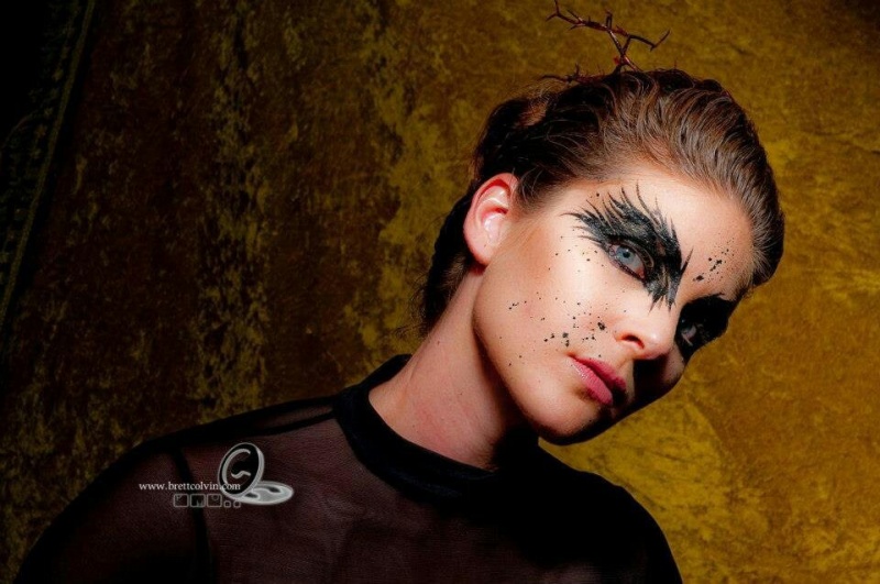 Female model photo shoot of Makeup by Sondra 