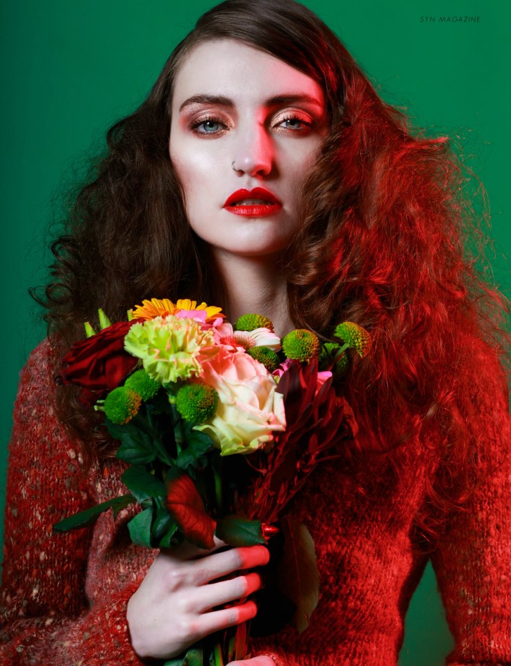 Female model photo shoot of Emma Stroud HairMUA by Jemima Marriott  in London
