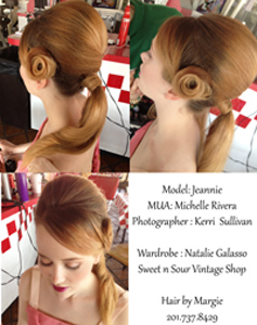 Female model photo shoot of Hair by Margie in Ridgefield NJ, wardrobe styled by Natalie Ga