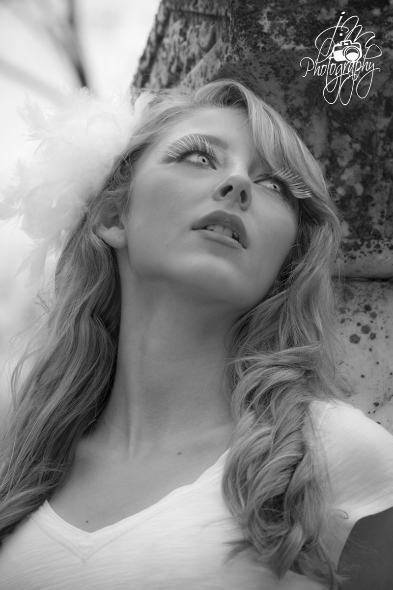 Female model photo shoot of Jesi_Malone in Blood Cemetary
