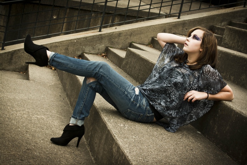 Female model photo shoot of Jesi_Malone in Old Town, Lansing