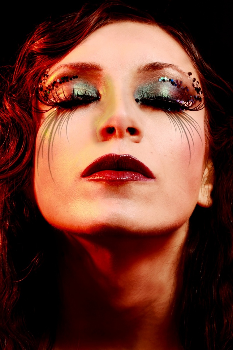 Female model photo shoot of jjustjack, makeup by carla araujo