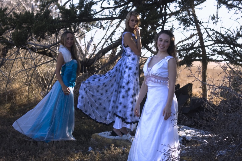 Female model photo shoot of Kate Green, Negin M, Skye-Blue Henderson and TMAUS