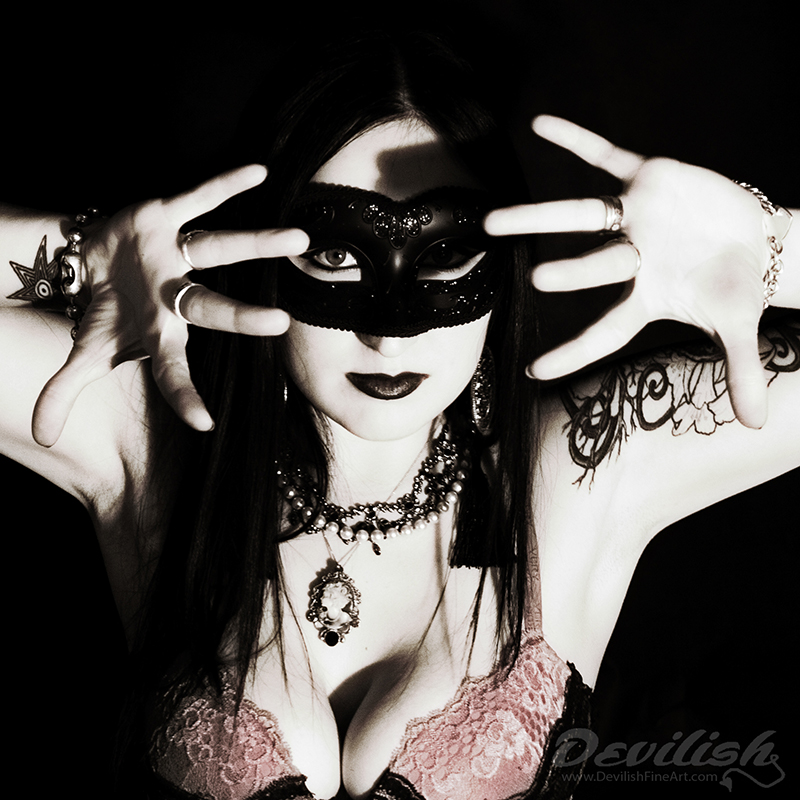 Female model photo shoot of XBella LunaX by DEVILISH in Seattle