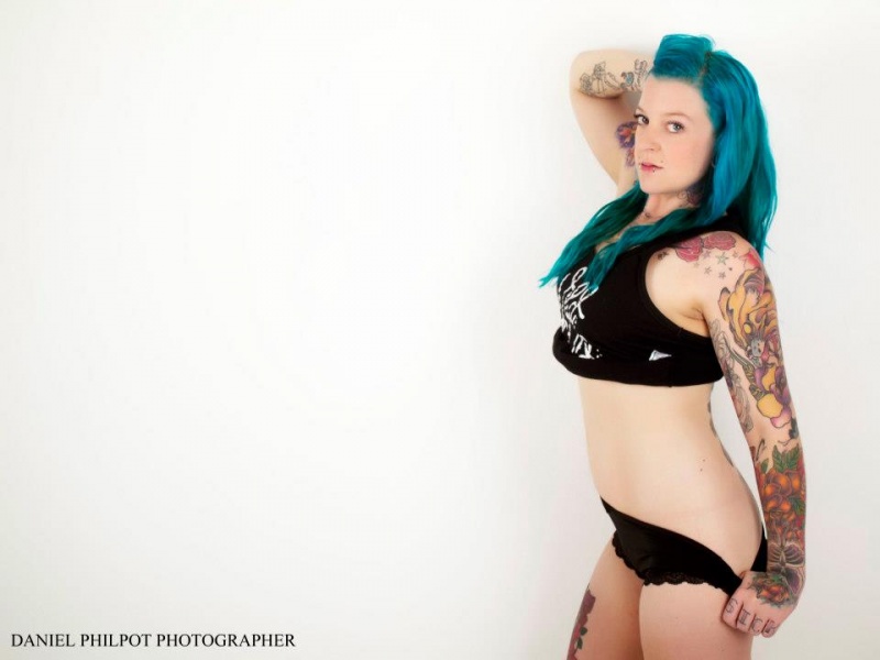Female model photo shoot of Miss Kelly-Maree Mayhem by Daniel Philpot Photog