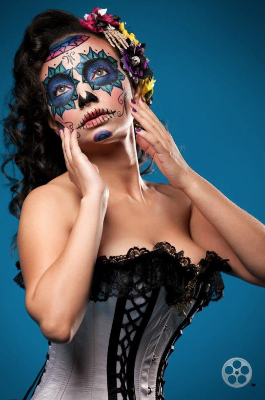Female model photo shoot of Merce Lee by Steve DeMent in Austin, TX, makeup by Blood and Glitter 