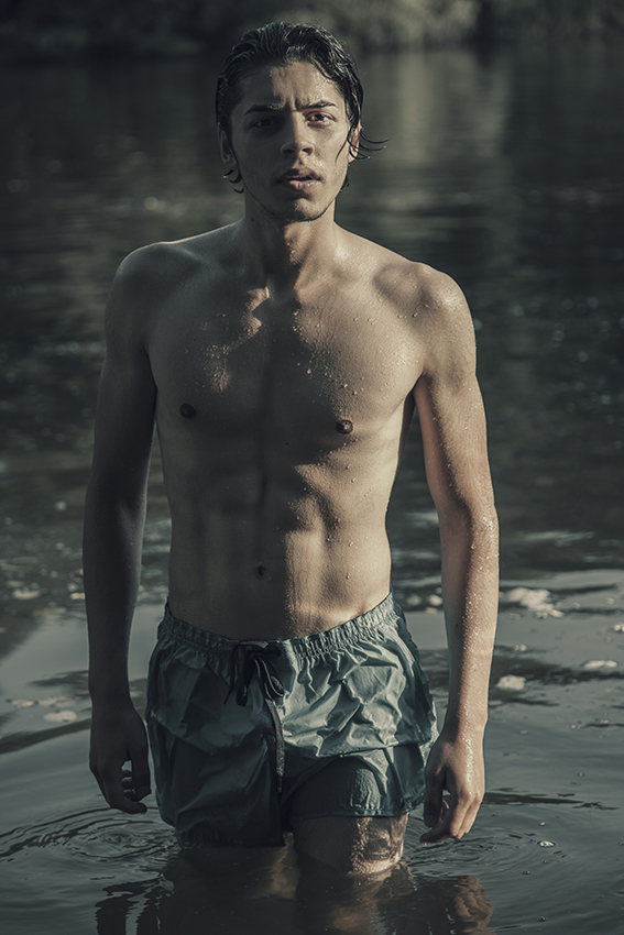 Male model photo shoot of george andress in Berlin Teufelssee