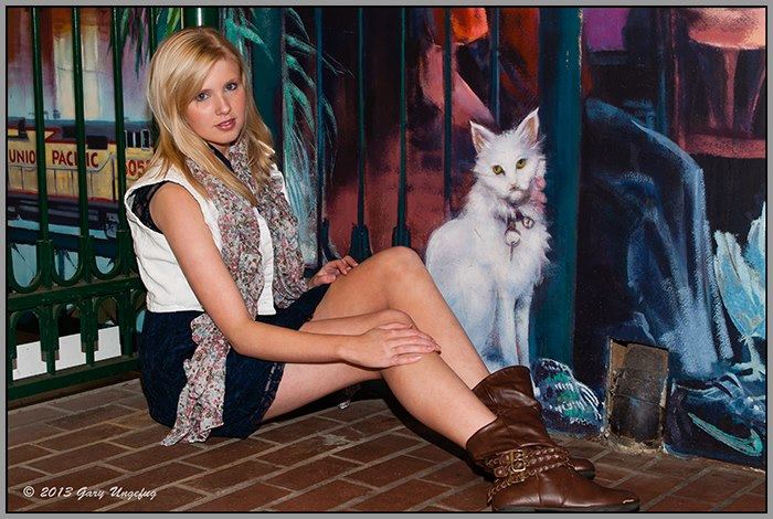 Female model photo shoot of NicoleF20 by Gary Ungefug in Fifth street market
