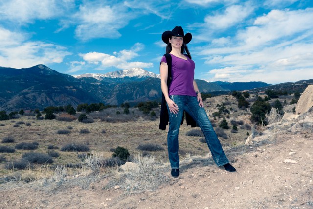 Female model photo shoot of Saphira 1 by Motion Photography in Garden of the Gods, Colorado Springs, Co.