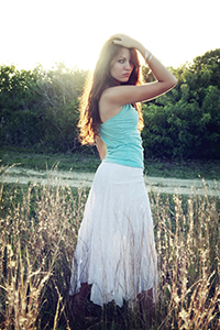 Female model photo shoot of Lisa Aharonovich in NSB, Fl