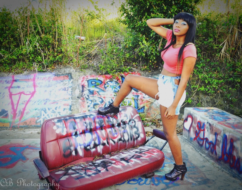 Female model photo shoot of Kaneisha Mims and A Mone by CBarnes Photos in Grafitti Bridge