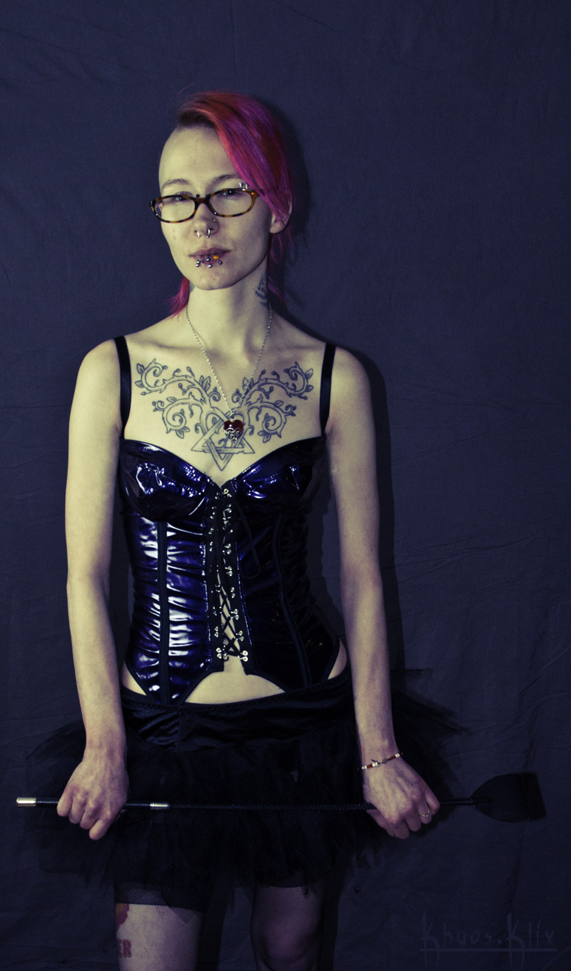 Female model photo shoot of Baby Goth by Khaos Klix