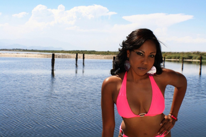 Female model photo shoot of Cheryl Denise Model in Salton Sea, CA