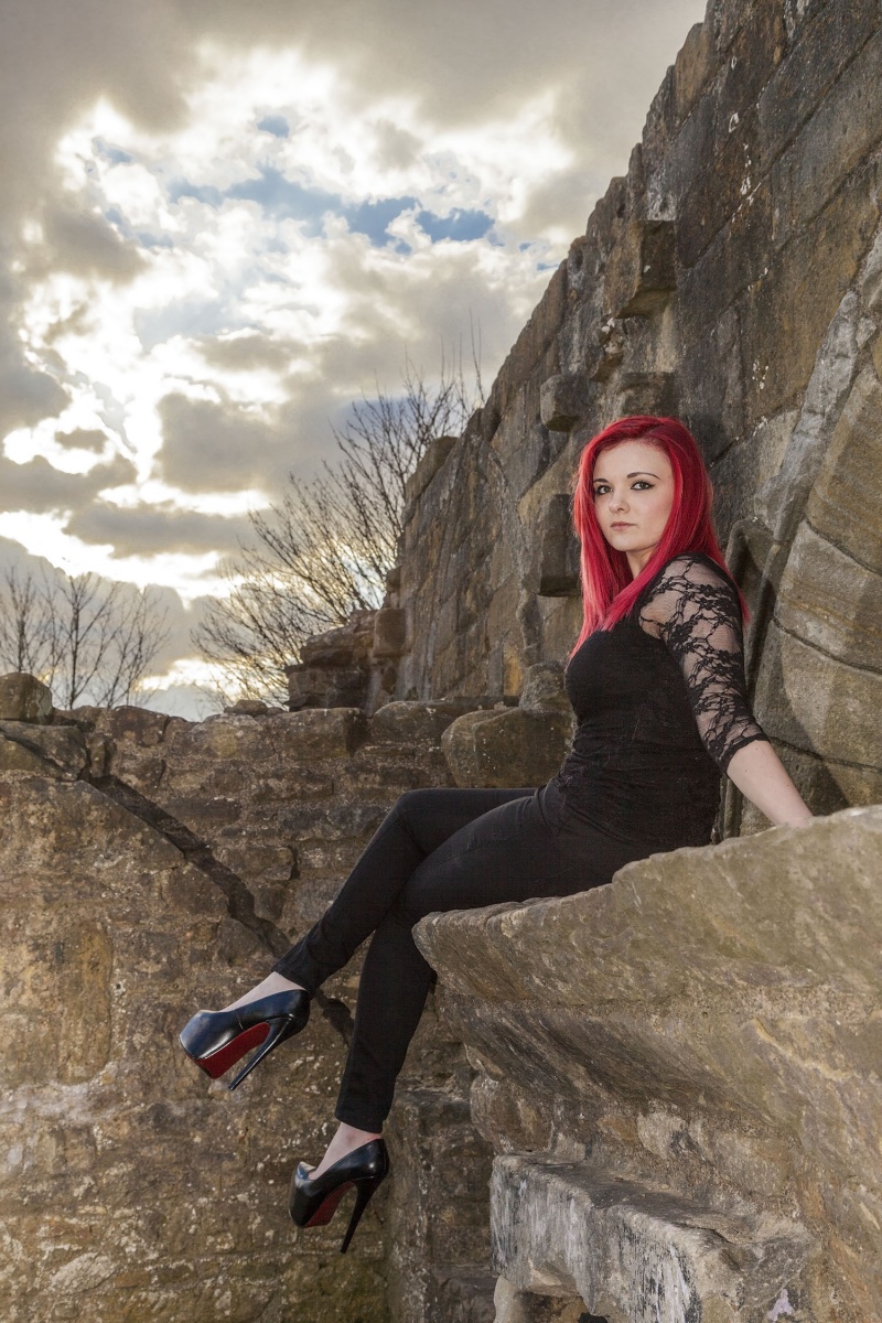 Female model photo shoot of Hayley Andrea by True Perfection in Kilwinning Abbey