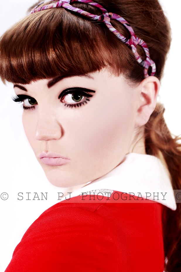 Female model photo shoot of SIAN P J Photography in Studio