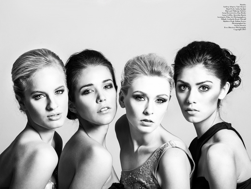 Female model photo shoot of Eves Illusions, Annie Alvarez, DaniNikole  and Anita Julia