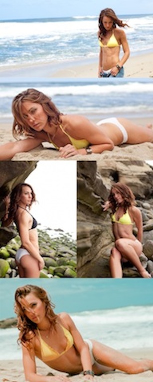 Female model photo shoot of Ashley M Randall in La Jolla Cove