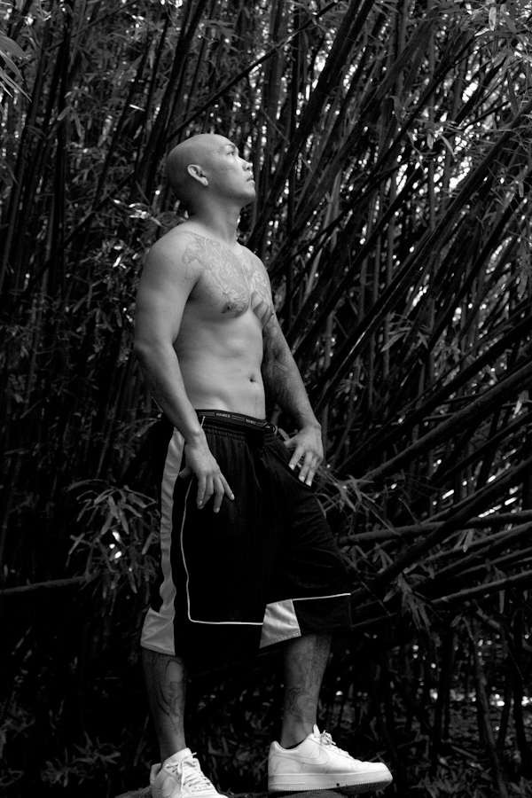 Male model photo shoot of Kenton Wandasan in Nuuanu, Hawaii